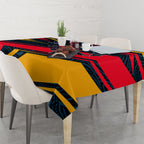 Adelaide Crows Australian Football Tablecloth Fierce Mascot Spirit With Indigenous Pattern Art