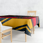 Adelaide Crows Australian Football Tablecloth Fierce Mascot Spirit With Indigenous Pattern Art