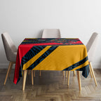 Adelaide Crows Australian Football Tablecloth Fierce Mascot Spirit With Indigenous Pattern Art