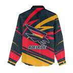 Adelaide Crows Australian Football Women Casual Shirt Fierce Mascot Spirit With Indigenous Pattern Art
