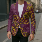 Personalised Brisbane Broncos Blazer Polynesian Tribal Pattern With Rugby Horse Mascot Art