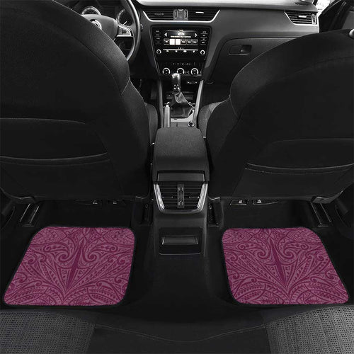 Personalised Brisbane Broncos Car Mats Polynesian Tribal Pattern With Rugby Horse Mascot Art