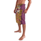 Personalised Brisbane Broncos Lavalava Polynesian Tribal Pattern With Rugby Horse Mascot Art