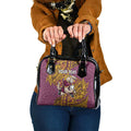 Personalised Brisbane Broncos Shoulder Handbag Polynesian Tribal Pattern With Rugby Horse Mascot Art