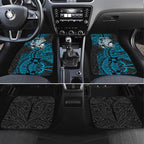 Personalised Cronulla-Sutherland Sharks Car Mats Polynesian Tribal Pattern With Rugby Shark Mascot Art