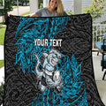 Personalised Cronulla-Sutherland Sharks Quilt Polynesian Tribal Pattern With Rugby Shark Mascot Art