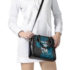Personalised Cronulla-Sutherland Sharks Shoulder Handbag Polynesian Tribal Pattern With Rugby Shark Mascot Art