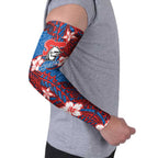 Personalised Newcastle Knights Arm Sleeves Polynesian Tribal Pattern With Rugby Knight Mascot Art