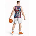 Personalised Newcastle Knights Basketball Jersey Polynesian Tribal Pattern With Rugby Knight Mascot Art