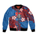 Personalised Newcastle Knights Bomber Jacket Polynesian Tribal Pattern With Rugby Knight Mascot Art