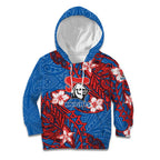 Personalised Newcastle Knights Kid Hoodie Polynesian Tribal Pattern With Rugby Knight Mascot Art