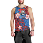 Personalised Newcastle Knights Men Tank Top Polynesian Tribal Pattern With Rugby Knight Mascot Art