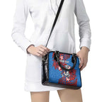 Personalised Newcastle Knights Shoulder Handbag Polynesian Tribal Pattern With Rugby Knight Mascot Art