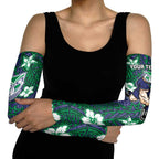 Personalised New Zealand Warriors Arm Sleeves Polynesian Tribal Pattern With Rugby Warrior Mascot Art