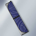 Personalised New Zealand Warriors Auto Sun Shade Polynesian Tribal Pattern With Rugby Warrior Mascot Art