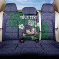 Personalised New Zealand Warriors Back Car Seat Cover Polynesian Tribal Pattern With Rugby Warrior Mascot Art