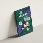 Personalised New Zealand Warriors Canvas Wall Art Polynesian Tribal Pattern With Rugby Warrior Mascot Art