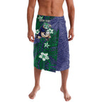 Personalised New Zealand Warriors Lavalava Polynesian Tribal Pattern With Rugby Warrior Mascot Art