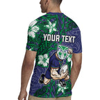 Personalised New Zealand Warriors Rugby Jersey Polynesian Tribal Pattern With Rugby Warrior Mascot Art