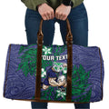Personalised New Zealand Warriors Travel Bag Polynesian Tribal Pattern With Rugby Warrior Mascot Art