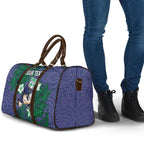 Personalised New Zealand Warriors Travel Bag Polynesian Tribal Pattern With Rugby Warrior Mascot Art