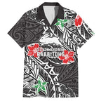 Personalised South Sydney Rabbitohs Hawaiian Shirt Polynesian Tribal Pattern With Rugby Rabbit Mascot Art