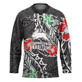 Personalised South Sydney Rabbitohs Hockey Jersey Polynesian Tribal Pattern With Rugby Rabbit Mascot Art