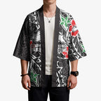 Personalised South Sydney Rabbitohs Kimono Polynesian Tribal Pattern With Rugby Rabbit Mascot Art