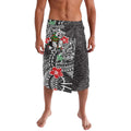 Personalised South Sydney Rabbitohs Lavalava Polynesian Tribal Pattern With Rugby Rabbit Mascot Art
