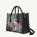 Personalised South Sydney Rabbitohs Leather Bag Polynesian Tribal Pattern With Rugby Rabbit Mascot Art