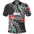 Personalised South Sydney Rabbitohs Polo Shirt Polynesian Tribal Pattern With Rugby Rabbit Mascot Art