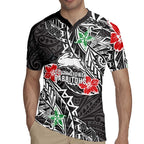 Personalised South Sydney Rabbitohs Rugby Jersey Polynesian Tribal Pattern With Rugby Rabbit Mascot Art