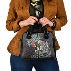 Personalised South Sydney Rabbitohs Shoulder Handbag Polynesian Tribal Pattern With Rugby Rabbit Mascot Art