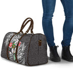 Personalised South Sydney Rabbitohs Travel Bag Polynesian Tribal Pattern With Rugby Rabbit Mascot Art
