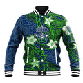 Personalised Canberra Raiders Baseball Jacket Polynesian Tribal Pattern With Rugby Viking Mascot Art
