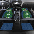 Personalised Canberra Raiders Car Mats Polynesian Tribal Pattern With Rugby Viking Mascot Art