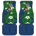 Personalised Canberra Raiders Car Mats Polynesian Tribal Pattern With Rugby Viking Mascot Art