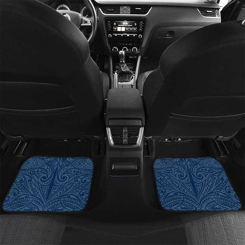 Personalised Canberra Raiders Car Mats Polynesian Tribal Pattern With Rugby Viking Mascot Art