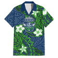 Personalised Canberra Raiders Family Matching Mermaid Dress and Hawaiian Shirt Polynesian Tribal Pattern With Rugby Viking Mascot Art