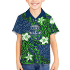 Personalised Canberra Raiders Hawaiian Shirt Polynesian Tribal Pattern With Rugby Viking Mascot Art