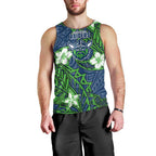 Personalised Canberra Raiders Men Tank Top Polynesian Tribal Pattern With Rugby Viking Mascot Art