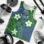 Personalised Canberra Raiders Men Tank Top Polynesian Tribal Pattern With Rugby Viking Mascot Art