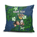 Personalised Canberra Raiders Pillow Cover Polynesian Tribal Pattern With Rugby Viking Mascot Art