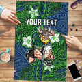Personalised Canberra Raiders Puzzle Polynesian Tribal Pattern With Rugby Viking Mascot Art