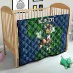 Personalised Canberra Raiders Quilt Polynesian Tribal Pattern With Rugby Viking Mascot Art