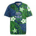 Personalised Canberra Raiders Rugby Jersey Polynesian Tribal Pattern With Rugby Viking Mascot Art