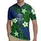 Personalised Canberra Raiders Rugby Jersey Polynesian Tribal Pattern With Rugby Viking Mascot Art