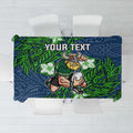 Personalised Canberra Raiders Tablecloth Polynesian Tribal Pattern With Rugby Viking Mascot Art