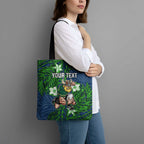 Personalised Canberra Raiders Tote Bag Polynesian Tribal Pattern With Rugby Viking Mascot Art