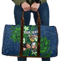 Personalised Canberra Raiders Travel Bag Polynesian Tribal Pattern With Rugby Viking Mascot Art